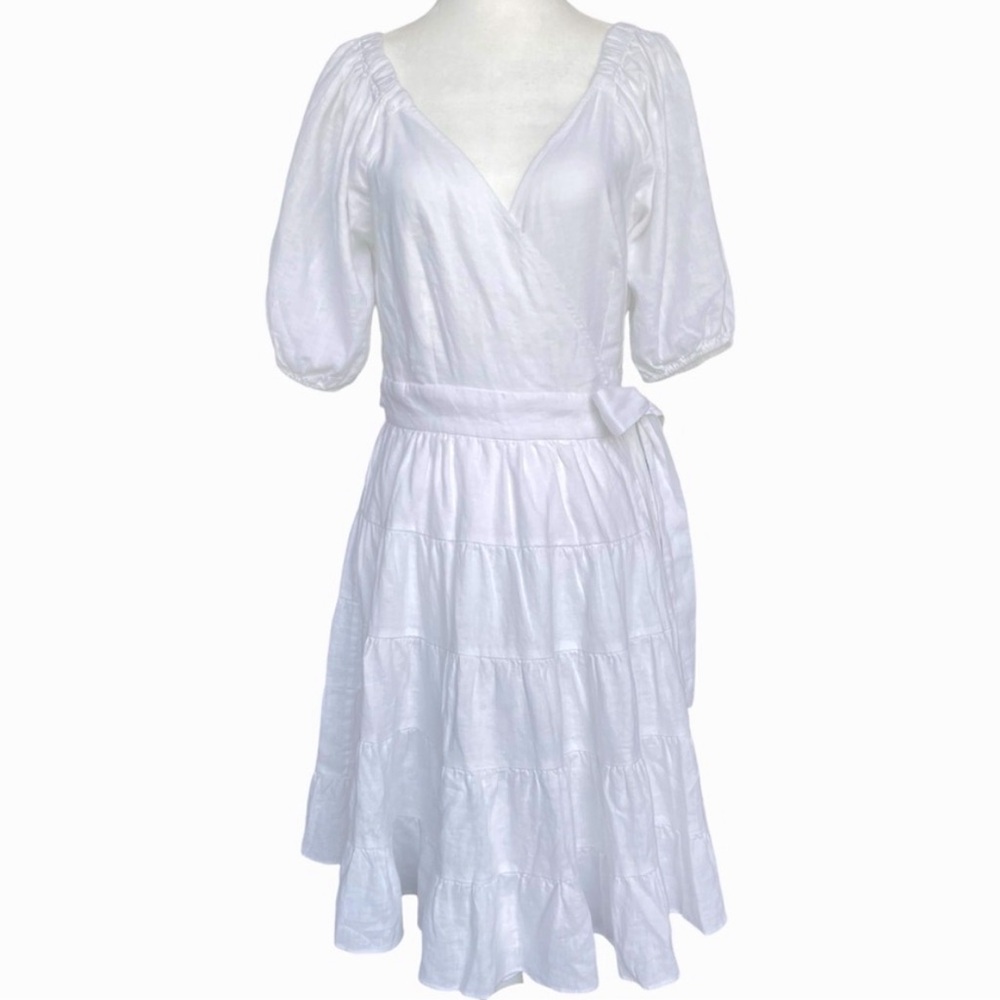 New Lilly Pulitzer Iralee Linen Wrap Dress - Picture 10 of 15